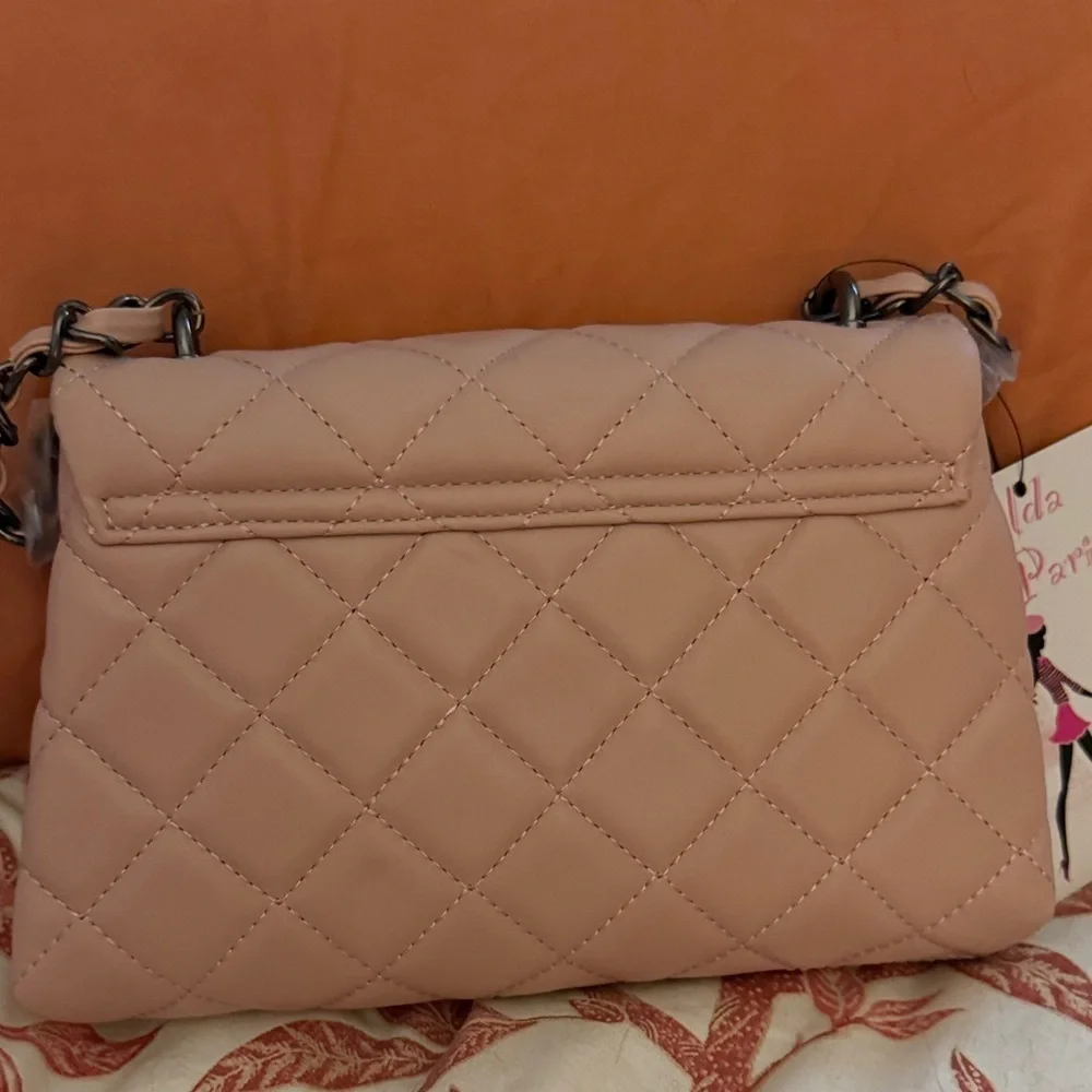 Gilda Tonelli Ale Pink Quilted Crossbody Bag